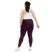 Faded - Eggplant High-Waist Plus Size Leggings