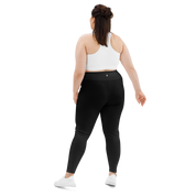 Black Faded High-Waist Plus Size Leggings