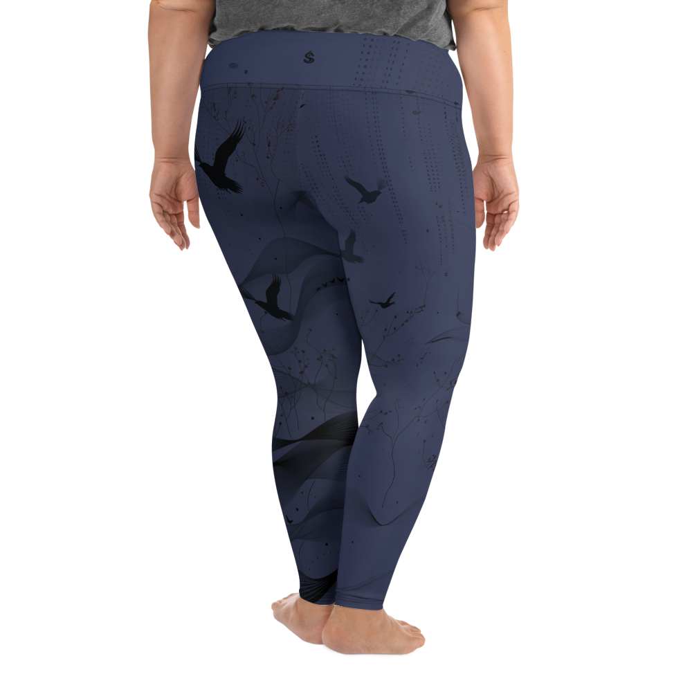 Inner - Navy Plus Size Leggings