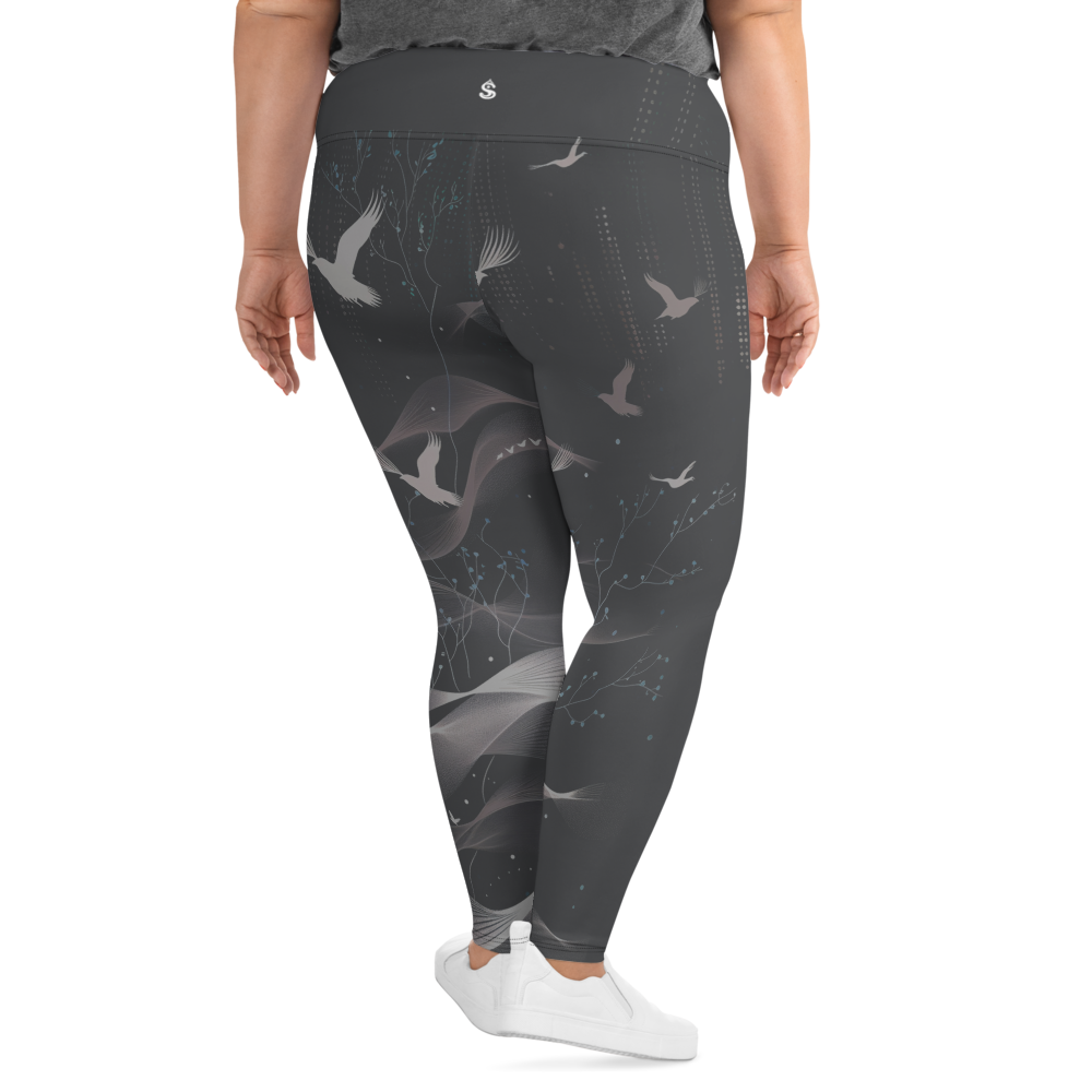 Inner - Anthracite Plus Size Leggings