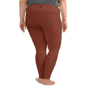 Paisley - Terracotta Blue Plus Size Leggings