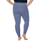 Paisley - Royal Blue Plus Size Leggings