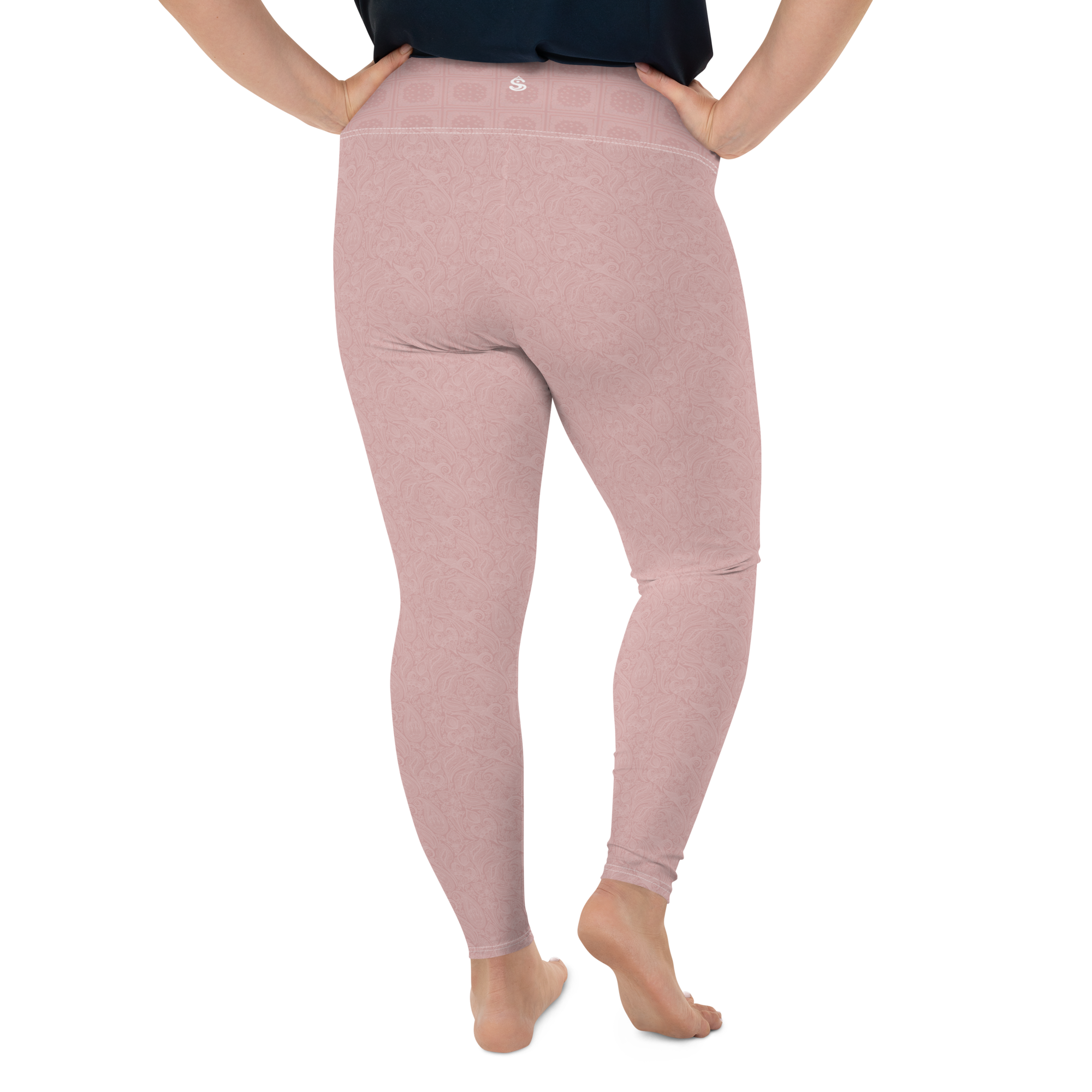 Paisley - Rose Plus Size Leggings