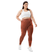 Believe - Terracotta High-Waist Plus Size Leggings