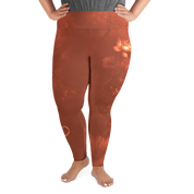 Believe - Terracotta High-Waist Plus Size Leggings