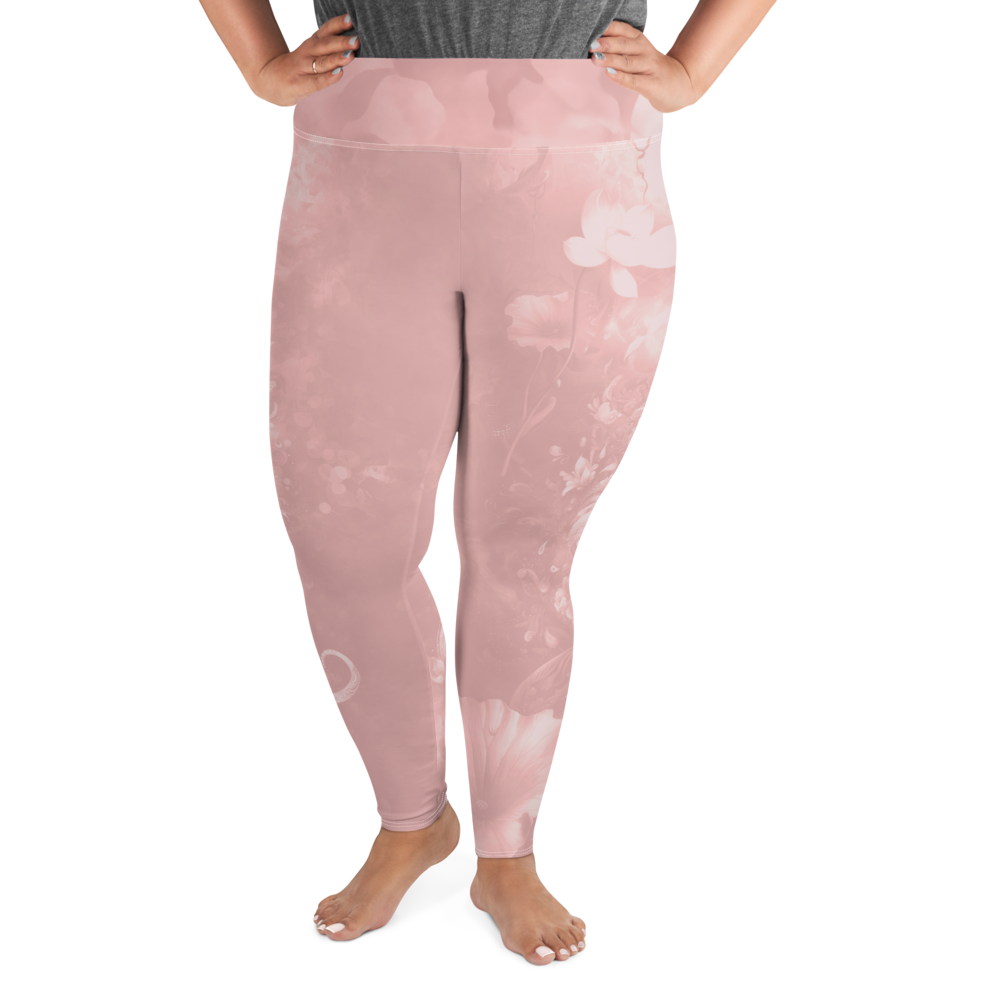 Believe - Rose High-Waist Plus Size Leggings