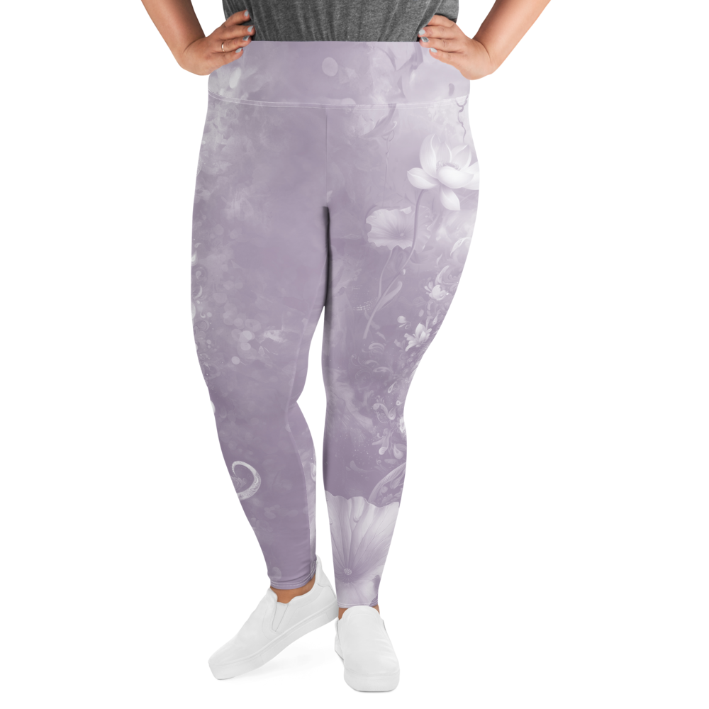 Believe - Lavender High-Waist Plus Size Leggings