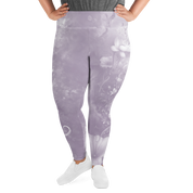 Believe - Lavender High-Waist Plus Size Leggings