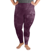 Believe - Eggplant High-Waist Plus Size Leggings