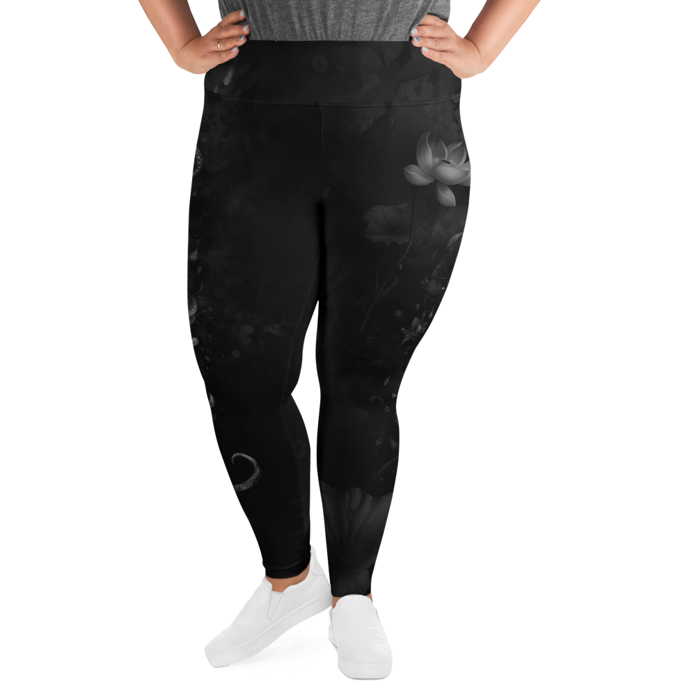 Believe - Black High-Waist Plus Size Leggings