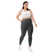 Believe - Anthracite High-Waist Plus Size Leggings