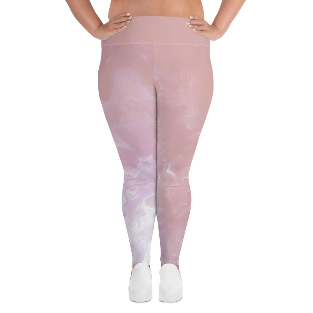 Awaken - Rose High-Waist Plus Size Leggings