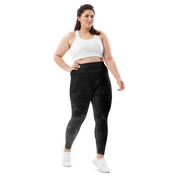 Awaken - Black High-Waist Plus Size Leggings