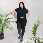 Awaken - Black High-Waist Plus Size Leggings