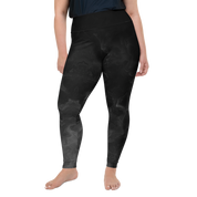 Awaken - Black High-Waist Plus Size Leggings