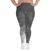 Awaken - Anthracite High-Waist Plus Size Leggings