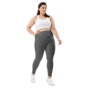 Heather Dark Grey Light Plus Size Leggings