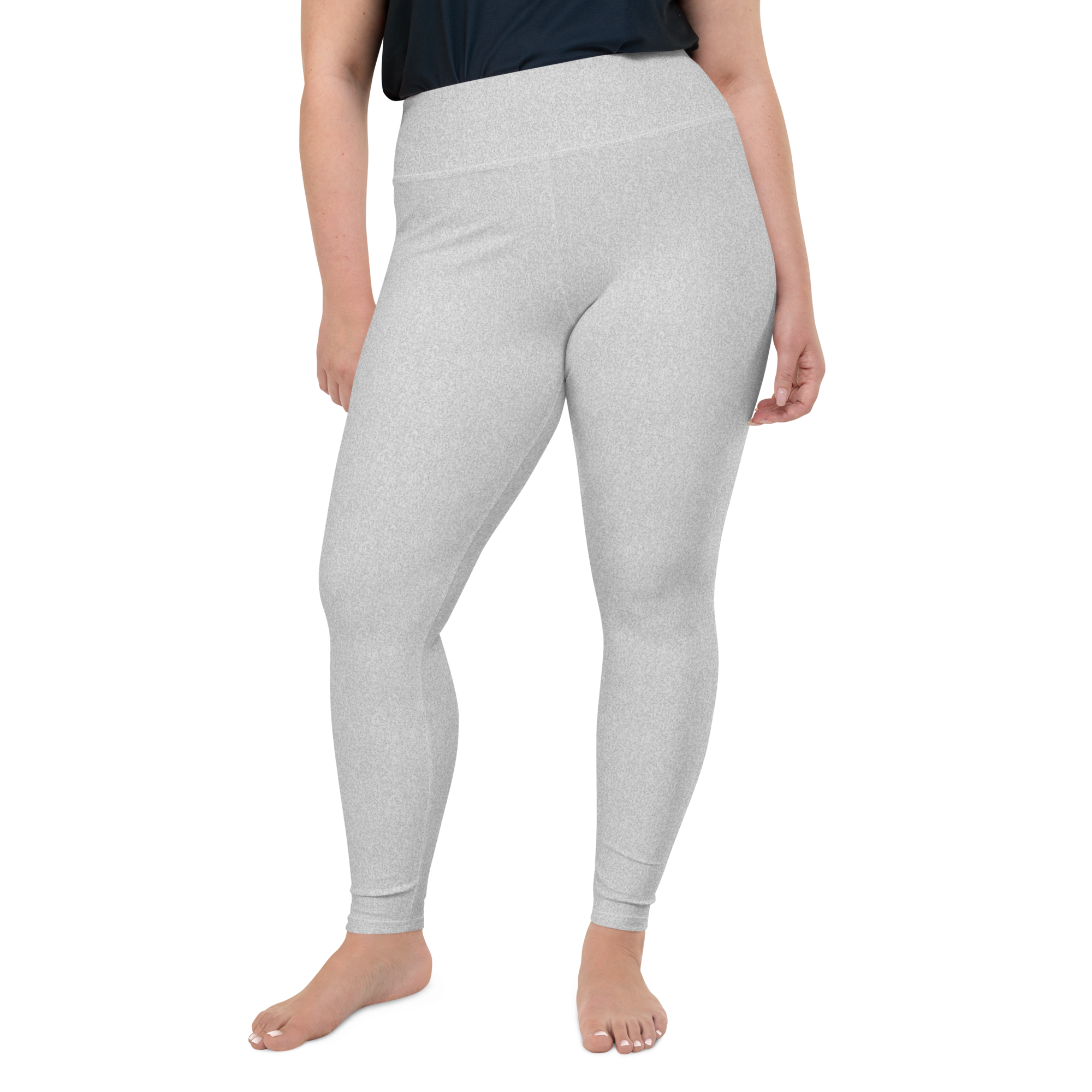 Heather Grey Light Plus Size Leggings