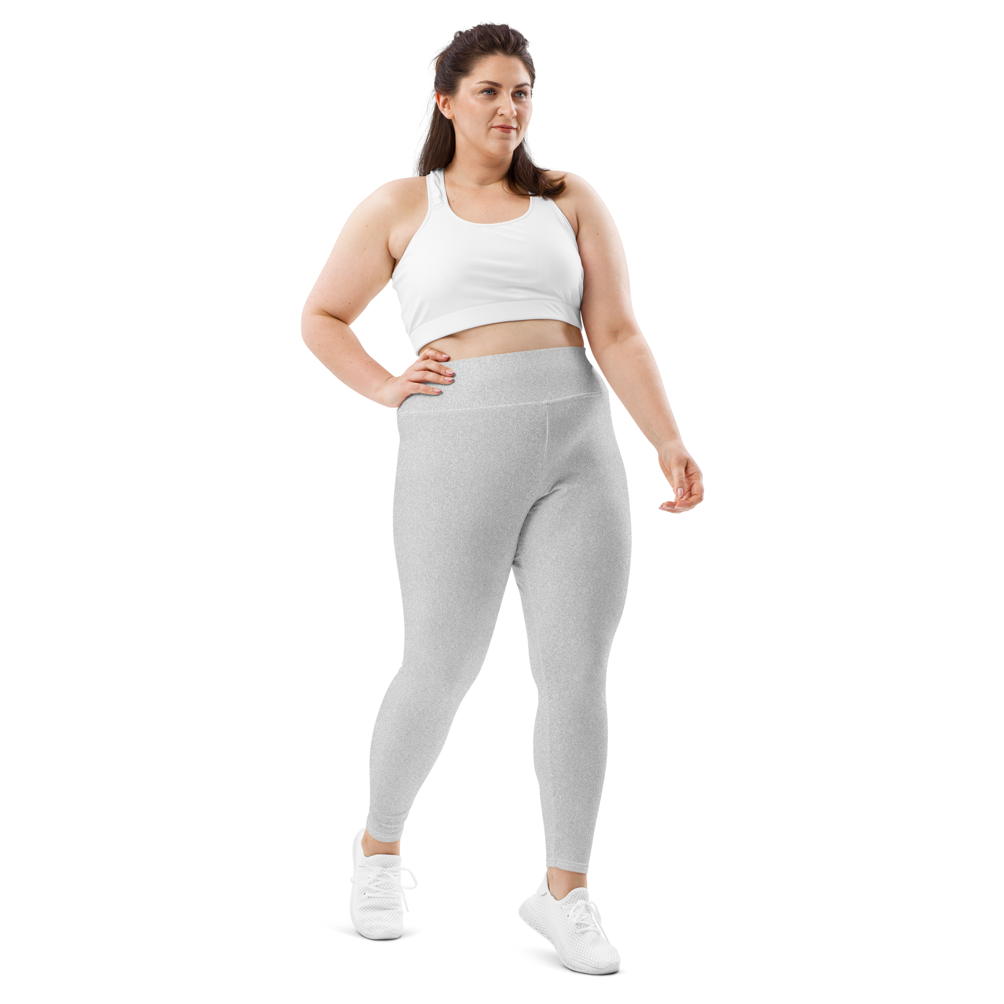 Heather Grey Light Plus Size Leggings