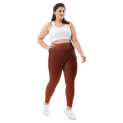 Faded - Terracotta High-Waist Plus Size Leggings