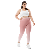 Rose Faded High-Waist Plus Size Leggings