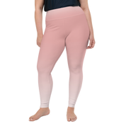 Rose Faded High-Waist Plus Size Leggings