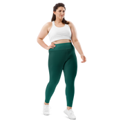 Green Faded High-Waist Plus Size Leggings