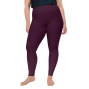 Faded - Eggplant High-Waist Plus Size Leggings