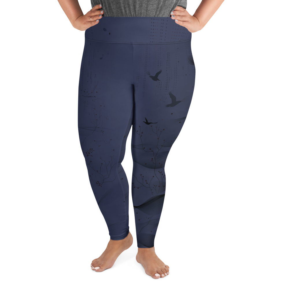 Inner - Navy Plus Size Leggings