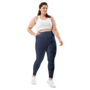 Inner - Navy Plus Size Leggings