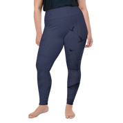 Inner - Navy Plus Size Leggings