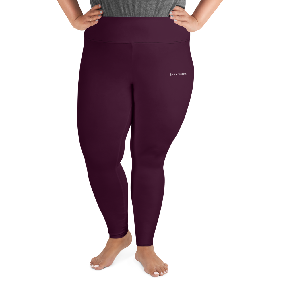 Basics - Eggplant Plus Size Leggings