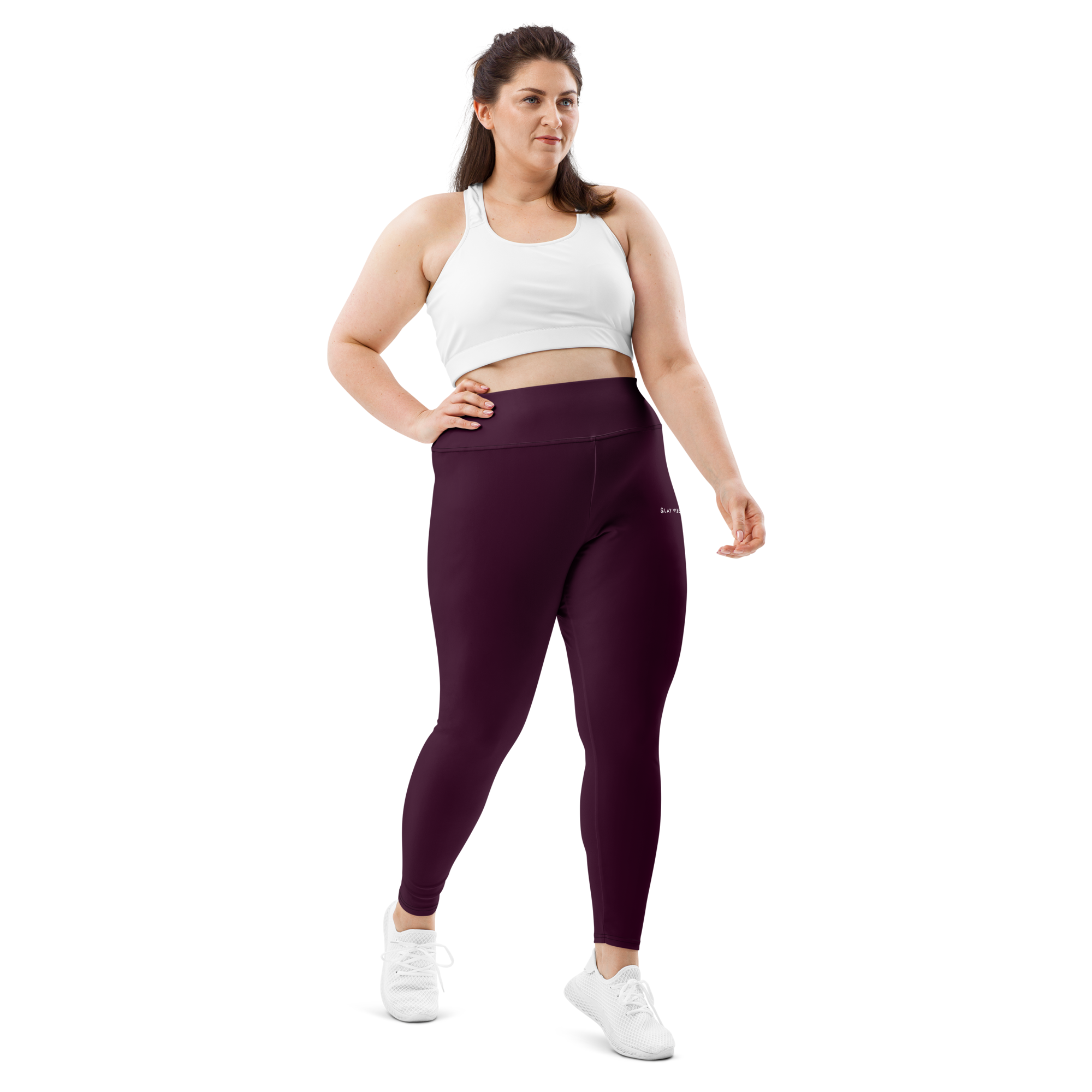 Basics - Eggplant Plus Size Leggings