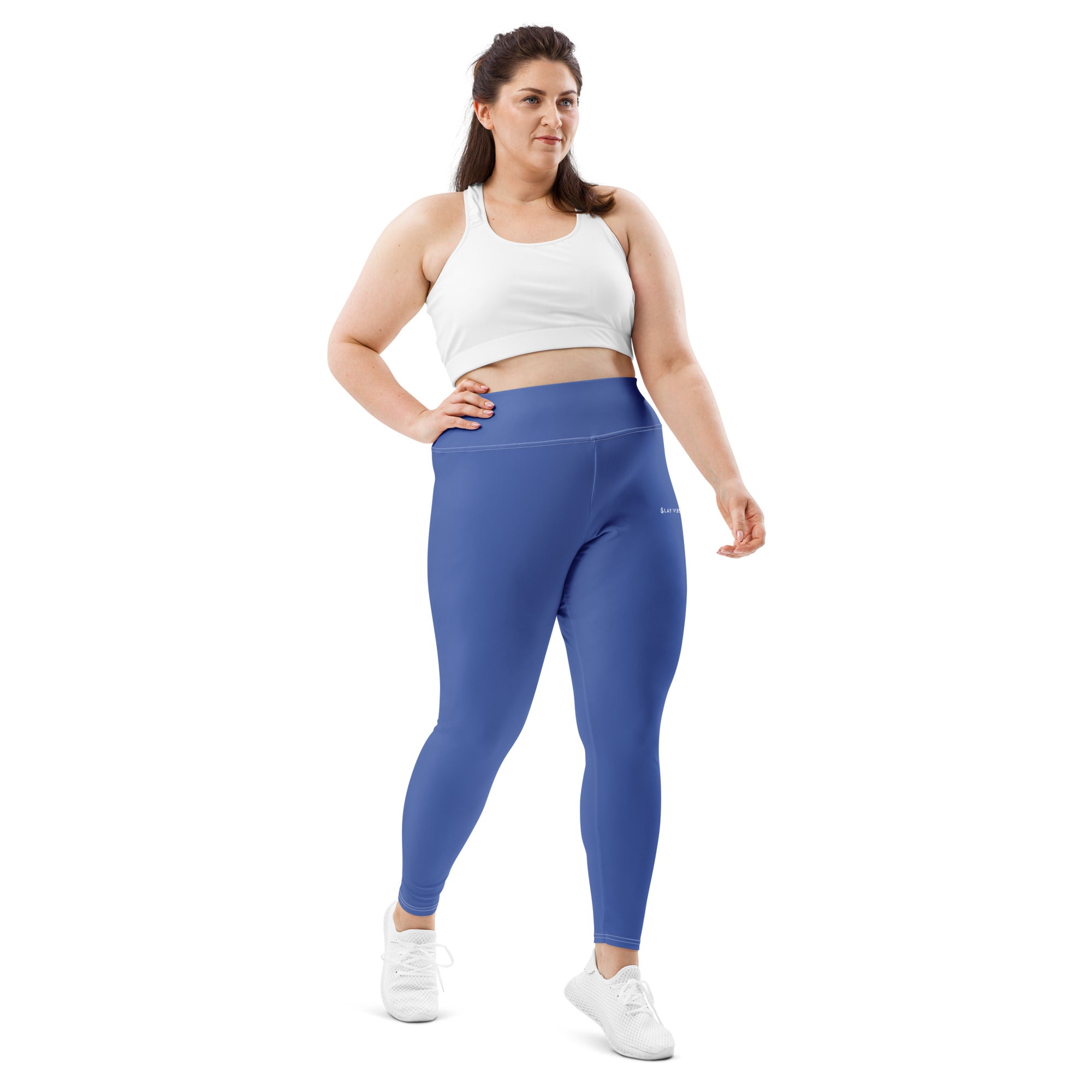 Basics - Marine Blue Plus Size Leggings