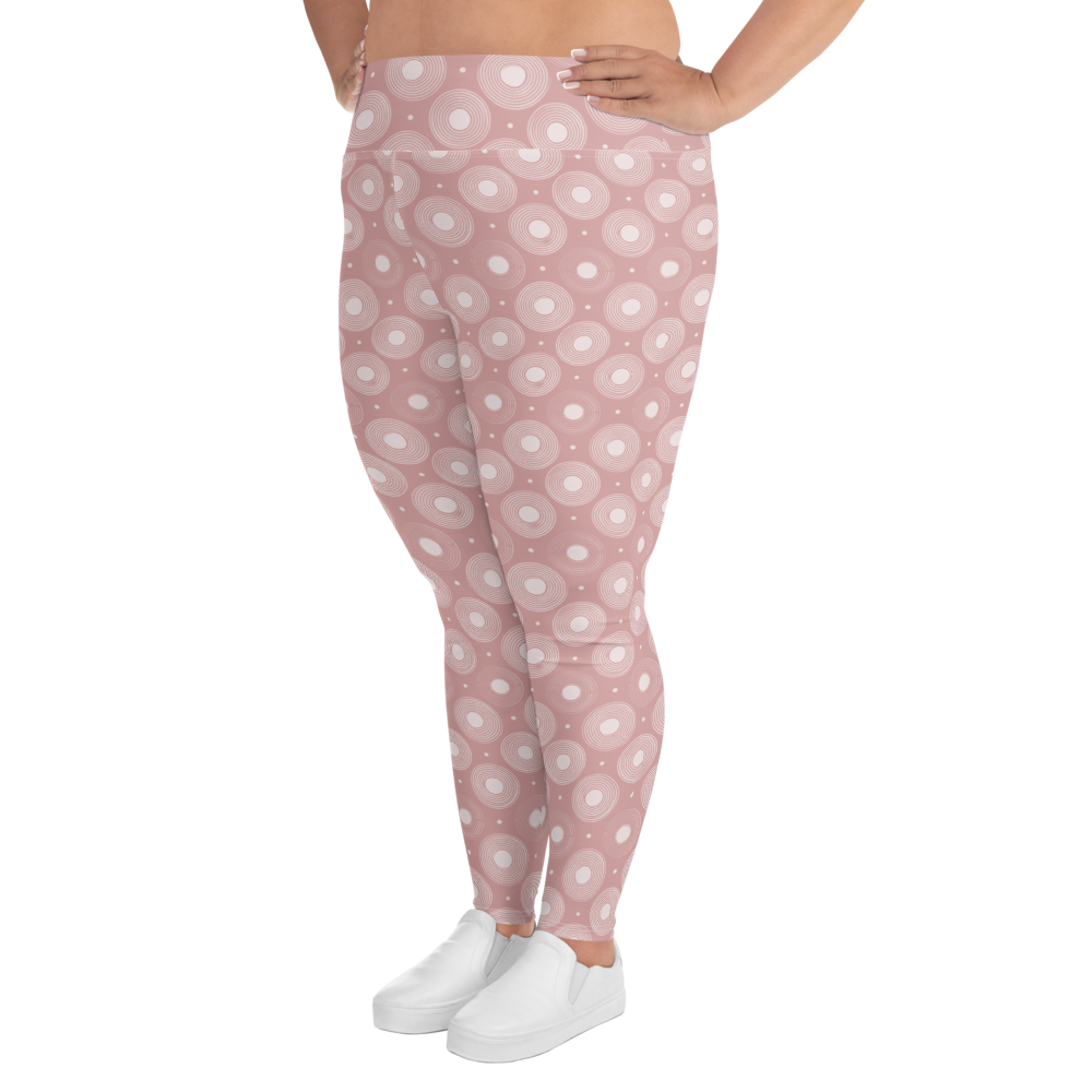 Circle - Rose High-Waist Plus Size Leggings