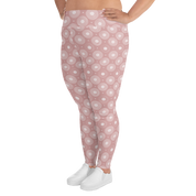 Circle - Rose High-Waist Plus Size Leggings