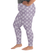 Circle - Lavender High-Waist Plus Size Leggings