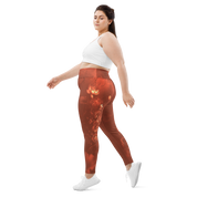 Believe - Terracotta High-Waist Plus Size Leggings