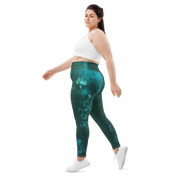 Believe - Green High-Waist Plus Size Leggings