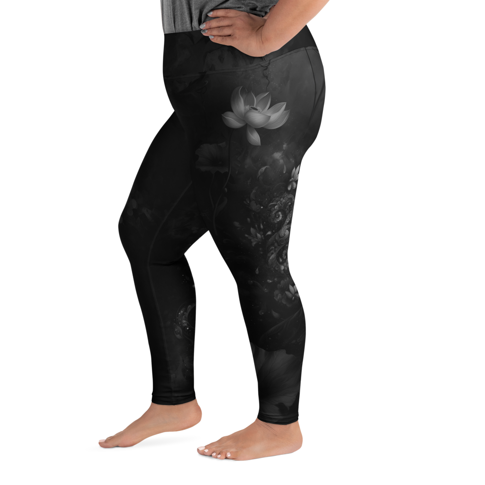 Believe - Black High-Waist Plus Size Leggings