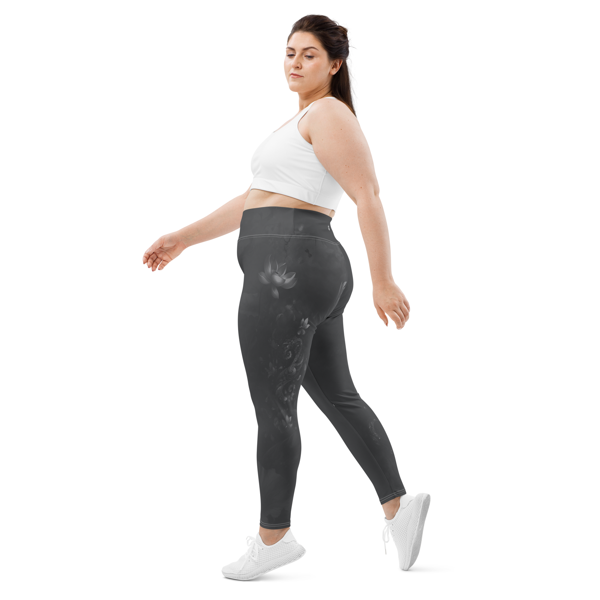 Believe - Anthracite High-Waist Plus Size Leggings