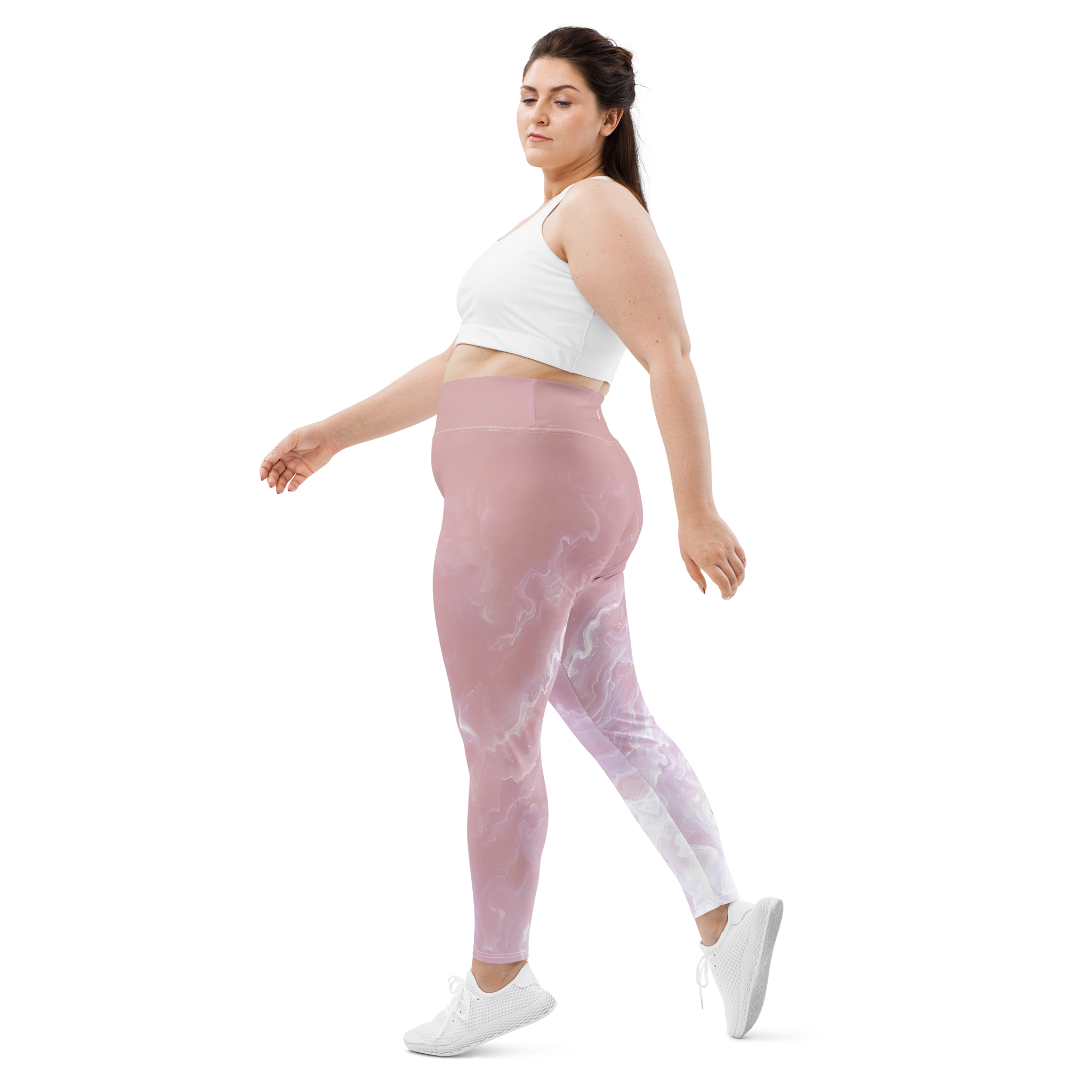 Awaken - Rose High-Waist Plus Size Leggings