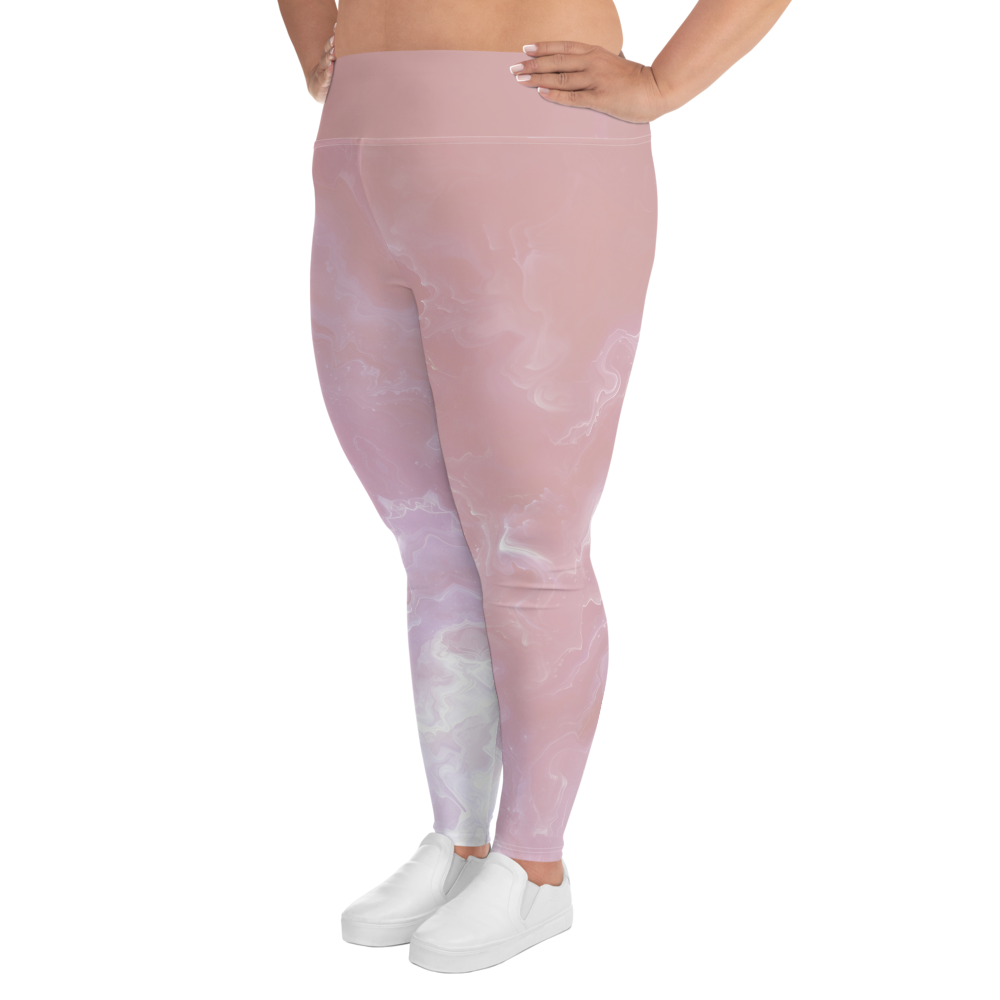 Awaken - Rose High-Waist Plus Size Leggings