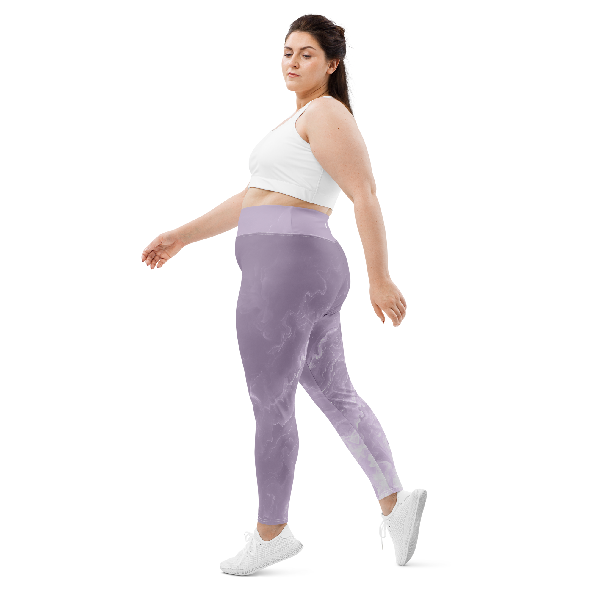 Awaken - Lavender High-Waist Plus Size Leggings