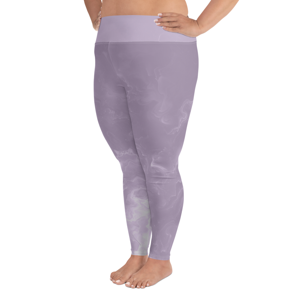 Awaken - Lavender High-Waist Plus Size Leggings