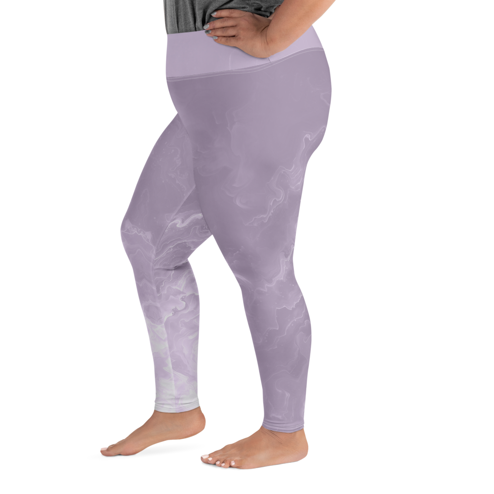 Awaken - Lavender High-Waist Plus Size Leggings