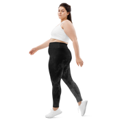 Awaken - Black High-Waist Plus Size Leggings