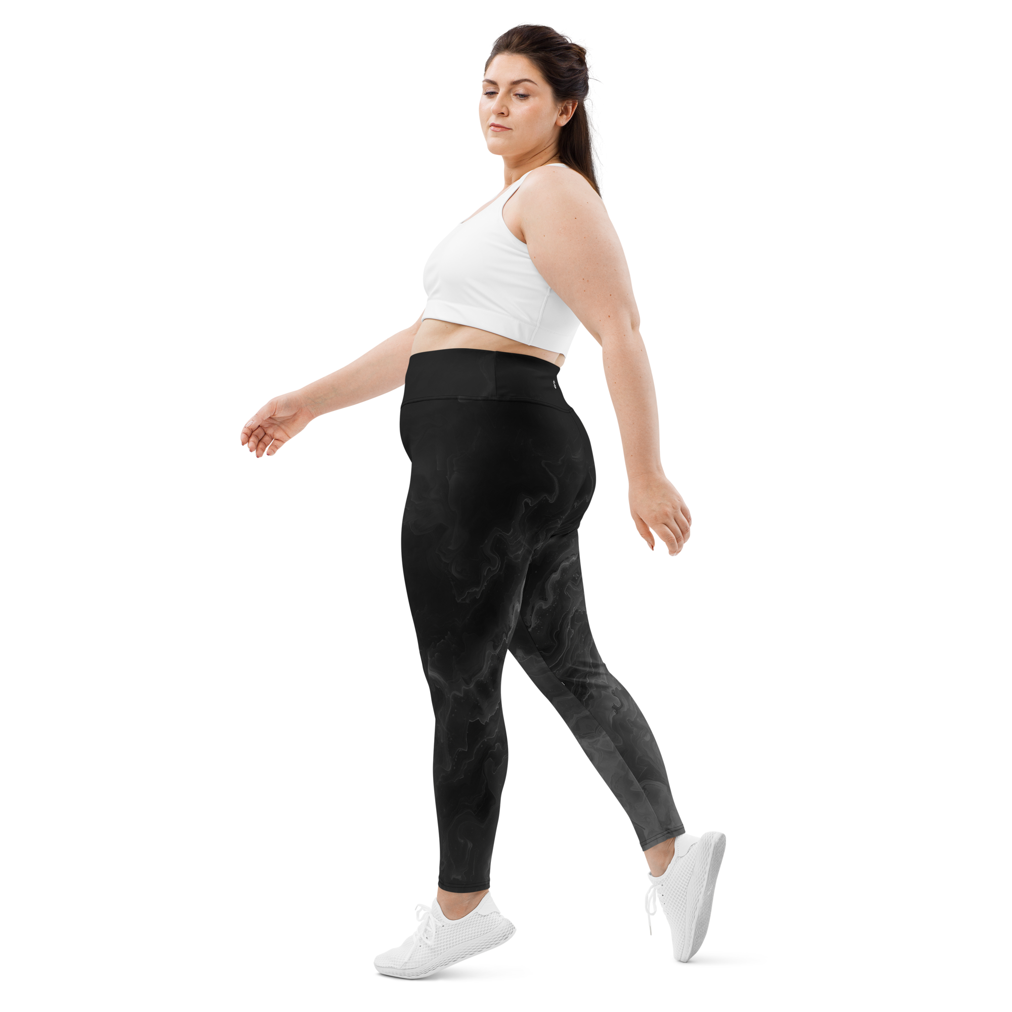 Awaken - Black High-Waist Plus Size Leggings