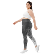 Awaken - Anthracite High-Waist Plus Size Leggings