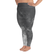 Awaken - Anthracite High-Waist Plus Size Leggings